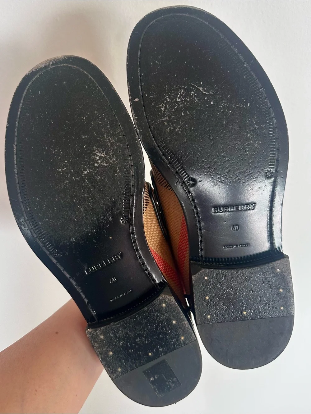 Burberry Broadbrook Signature Burberry check loafers size eu 40